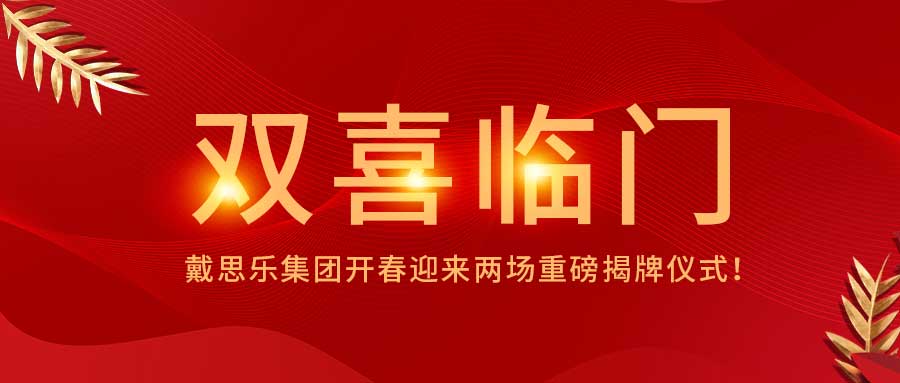 <b>雙喜臨門！戴思樂(lè)集團(tuán)開(kāi)春迎來(lái)兩場(chǎng)重磅揭牌儀式！</b>